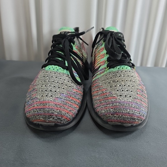 Nike Free‎ RN Flyknit Men's Size 7.5 Running Shoes Multicolor - Picture 2 of 6